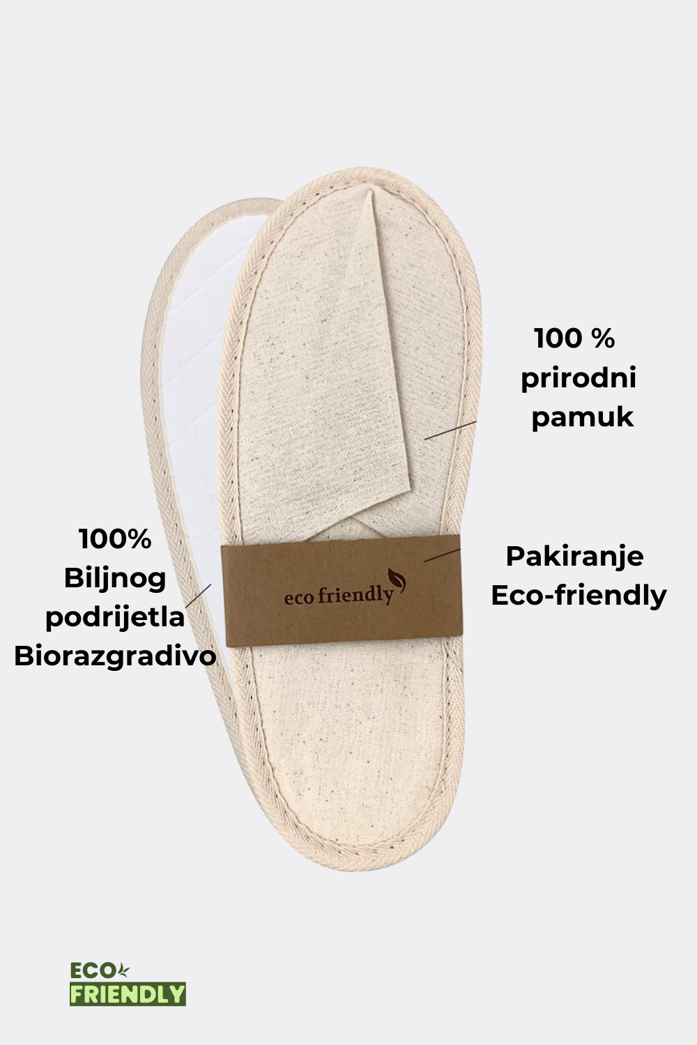 Papuče hotelske - 100% prirodni pamuk