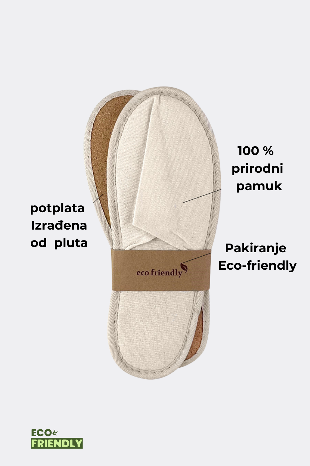 Papuče hotelske - ekološke