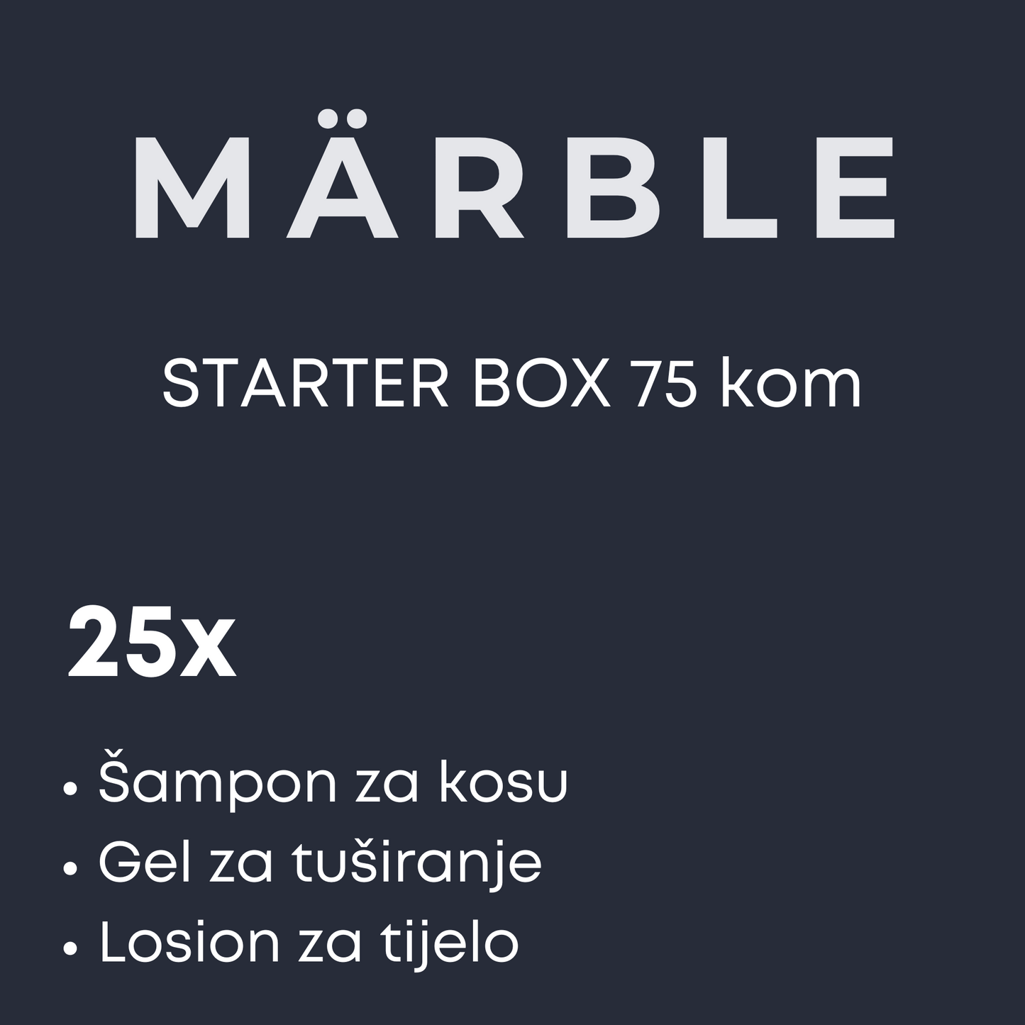 MARBLE STARTER BOX - 75 kom
