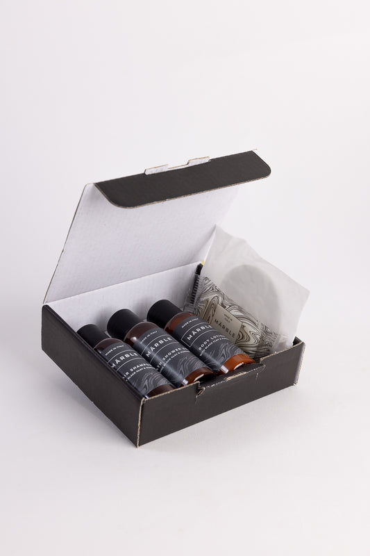 WELCOME BOX MINI - MARBLE CRNI