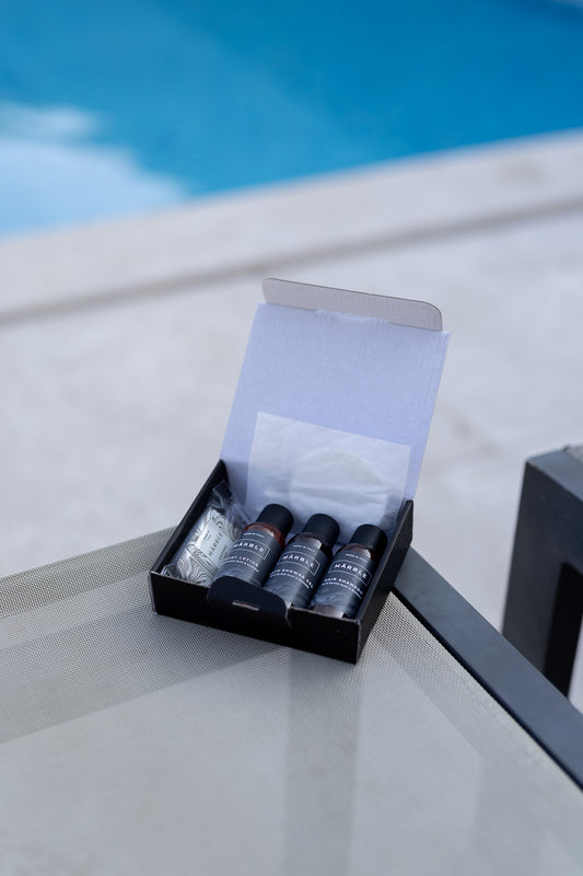 WELCOME BOX MINI - MARBLE CRNI