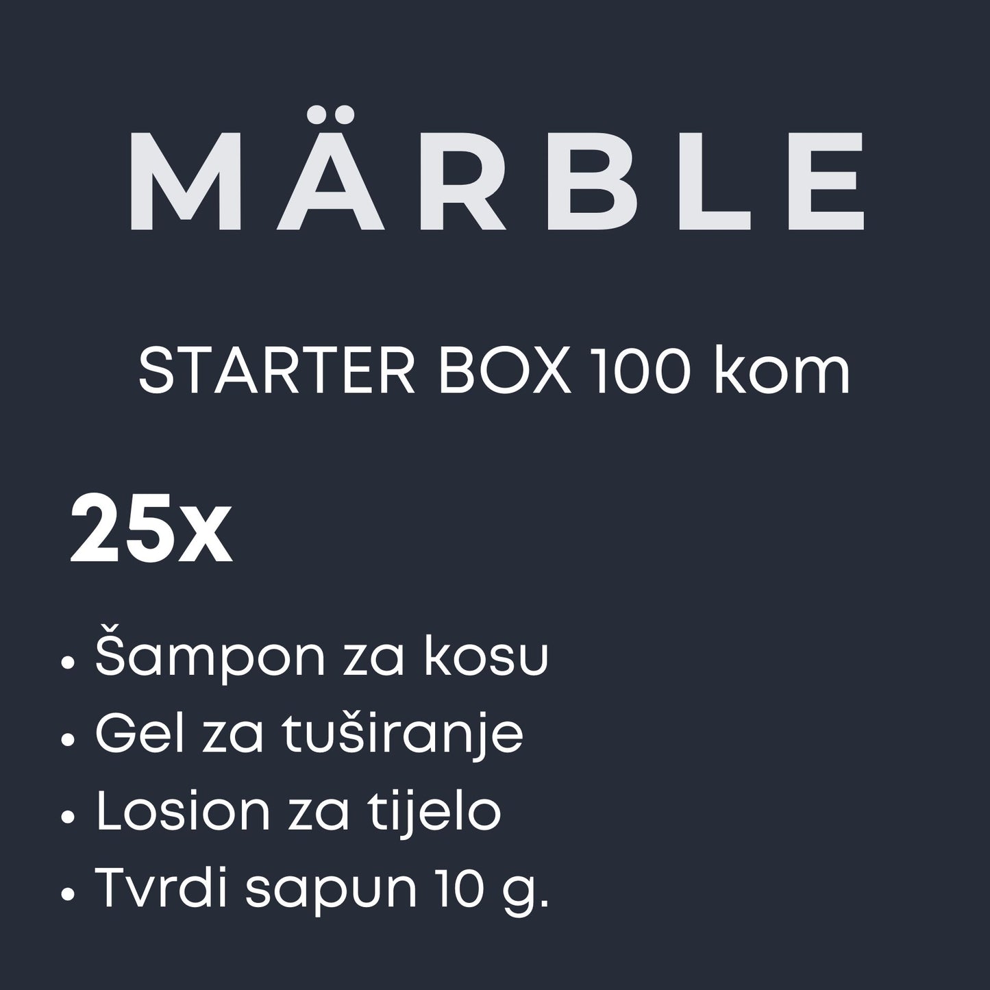 MARBLE STARTER BOX - 100 kom